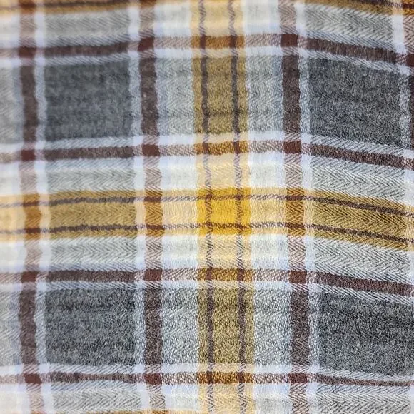 Free People x CP Shades Y2K Plaid Flannel Shirt L USA Cotton L - Picture 11 of 11